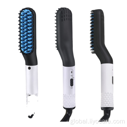 Professional Lcd Display Hair Curler Wireless Electric Men Hair Beard Straightening Styling Comb Factory